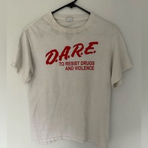 90s Vintage Thrashed D.A.R.E. T-Shirt